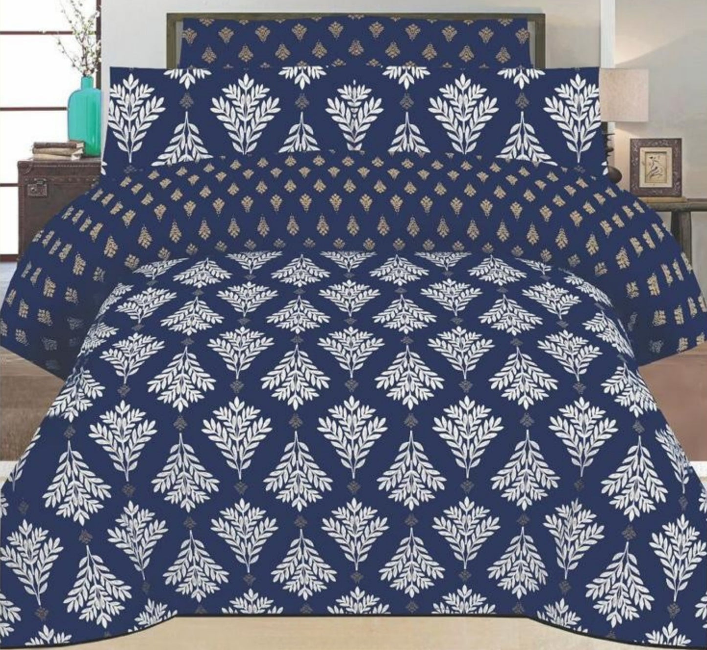 Indigo Leaf Lattice