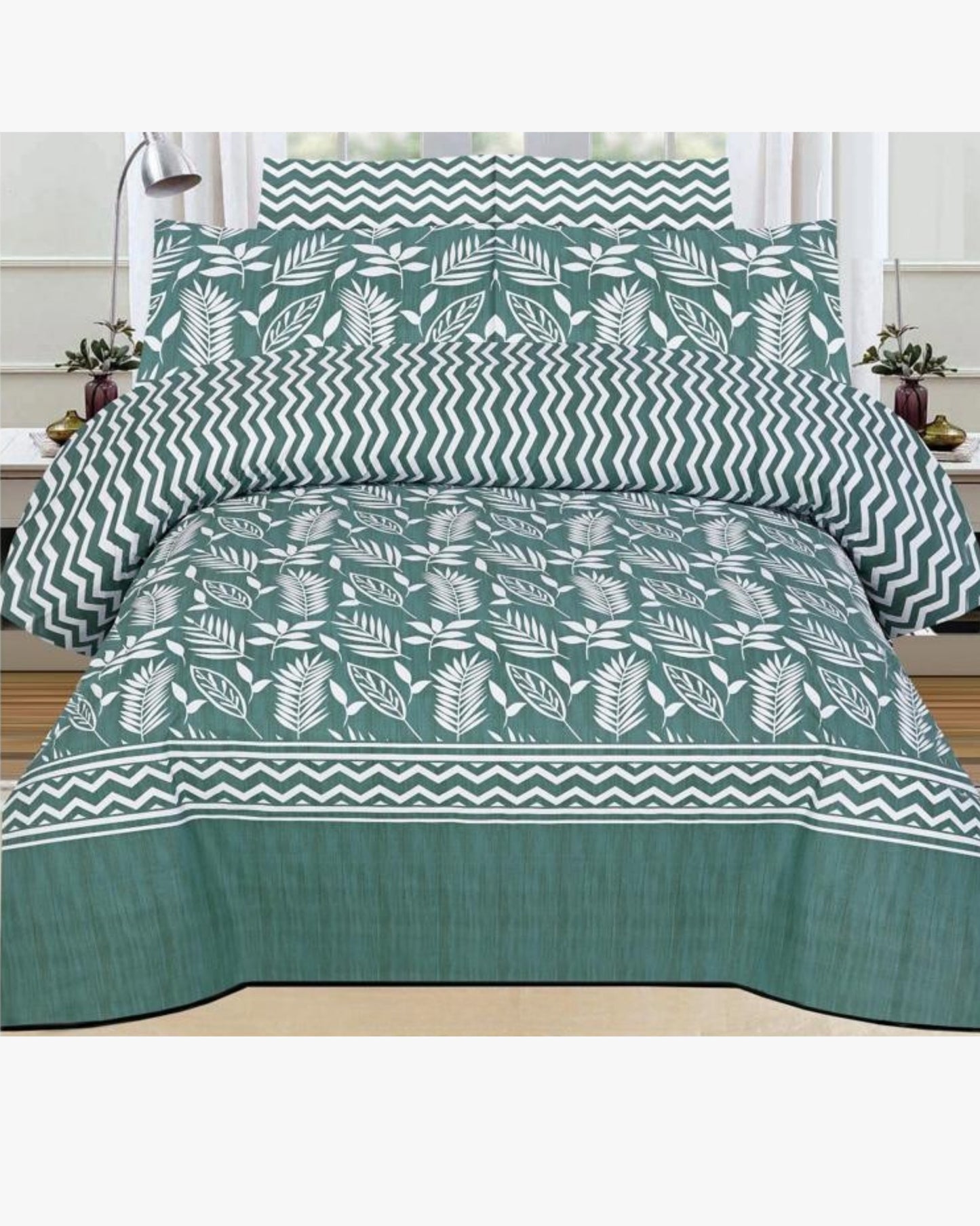 Sage Palm Chevron